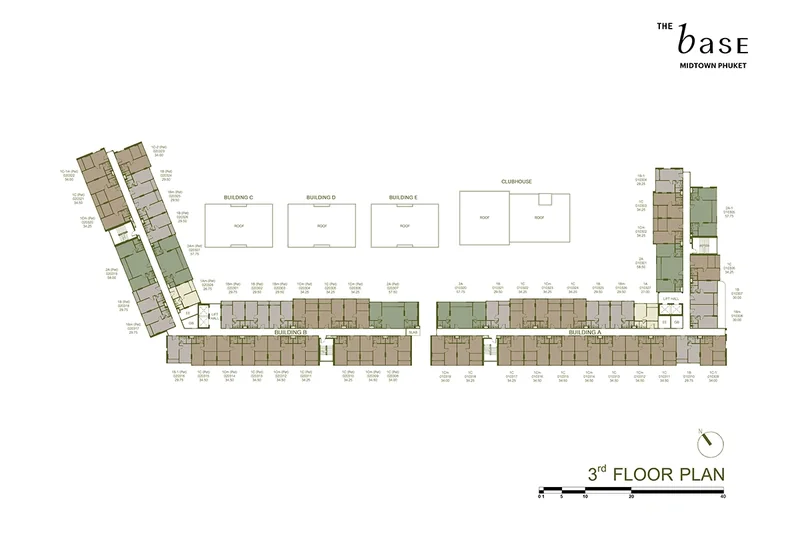 The Base Midtown Phuket floor 3 plan